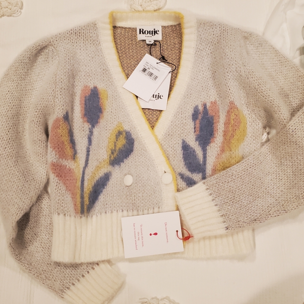 Rouje Leandro Cardigan Sz 34 NWT - Picture 4 of 6